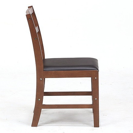 ダイニングチェア W410×D486×H790mm 430mm 天然木(ラバーウッド) ブラウン