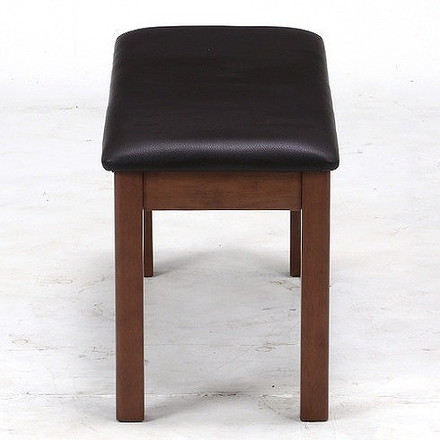 ダイニングベンチ W950×D350×H430mm 天然木(ラバーウッド) ブラウン