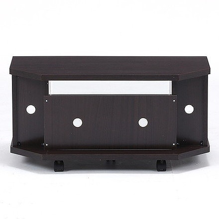 コーナーTVボード W785×D385×H390mm テレビ台 ローボード ブラウン