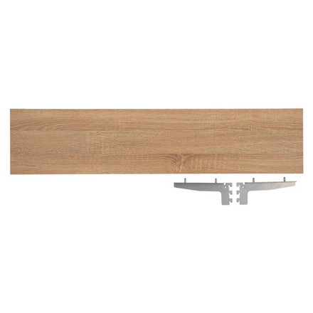 什器用棚板 幅89.7×奥行20×高さ2.6cm 棚受け2枚付 陳列棚 ナチュラル