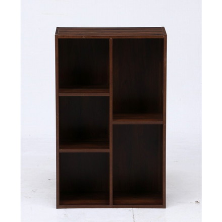 フリーボックス ミディアムブラウン 幅55×奥行29×高さ88cm プリント紙化粧パーティクルボード