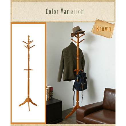 アンティークコートハンガー ダークブラウン