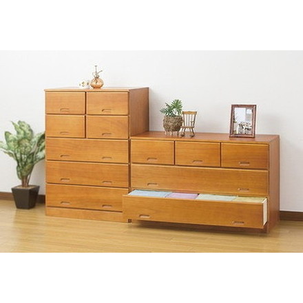 チェスト 総桐ハイチェスト 5段 7杯 桐たんす 衣類収納 箪笥 たんす 収納家具 リビング収納