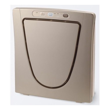 空気清浄機 マイナスイオン発生機能付き メタリックベージュ 高性能HEPAフィルター採用