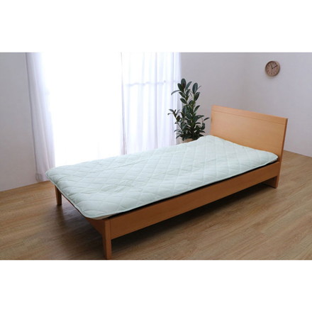 抗菌 敷パッド ダブル 140×205cm 青森ヒバエッセンス加工 敷きパッド 綿100%