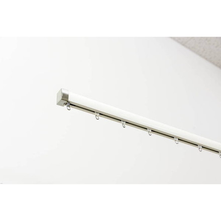 カーテンレール 機能レール 2m シングル 光漏れ防止 静穏 オフホワイト（I0840）