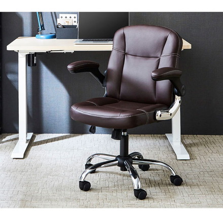 オフィスチェア 肘付き 跳ね上げ ワーキングチェア 回転チェア ロッキング機能 デスク下収納 デスクチェア 椅子 書斎