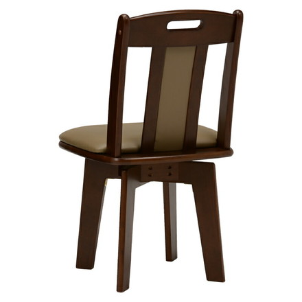 回転ダイニングチェアー 2点セット KC-7581DBR