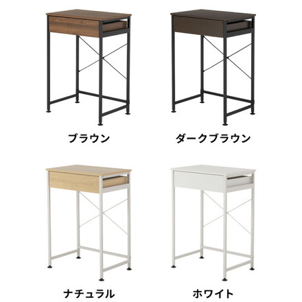 ゴミ箱上ラック 幅60cm 引出し付き 2分別タイプ ごみ箱上を有効活用 省スペース キッチンラック 作業台 ブラウン