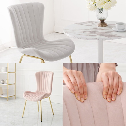 カフェテーブル&チェア2脚 3点セット シェル型チェア ベロア調 直径65cm 円形 テーブル 白 ホワイト 大理石調 ダークブルー