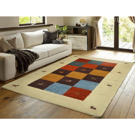 ギャッベ マット・ラグ GABBEH D3 約200×200cm MI×