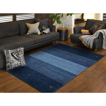 ギャッベ マット・ラグ GABBEH D20 約200×200cm BL