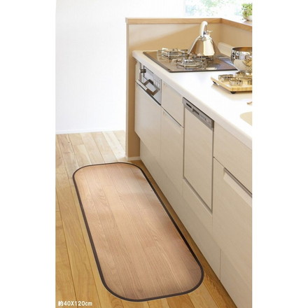 木目調消臭フリーマット ニオクリン 約90×120cm LBE