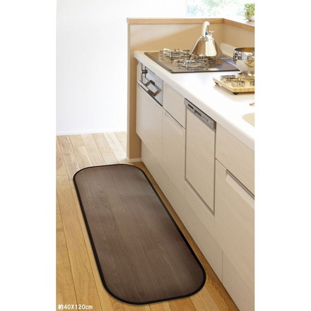 木目調消臭フリーマット ニオクリン 約90×120cm DBR