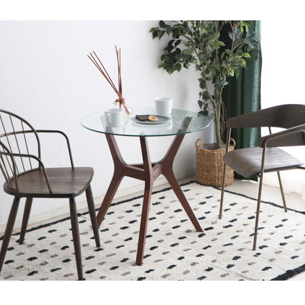 アモール 幅70cm カフェテーブル 丸テーブル リビングテーブル 円型 コーヒーテーブル