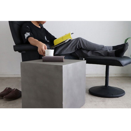 キューブテーブル レイジー UP ST 東馬 キューブ家具 グレー サイドテーブル 展示什器