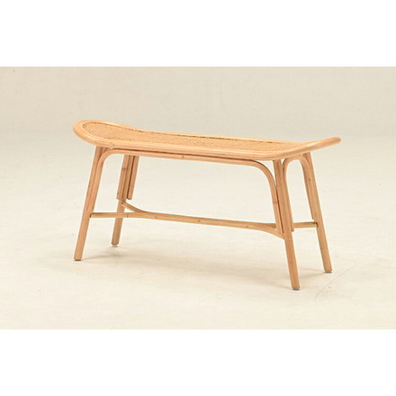 ラタンベンチ 長椅子 幅100cm 木製 北欧 背もたれなし シンプル 韓国インテリア チェア 椅子 イス