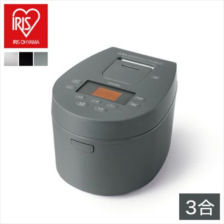 アイリスオーヤマ IHジャー炊飯器 3合 RC-IL30-B ブラック
