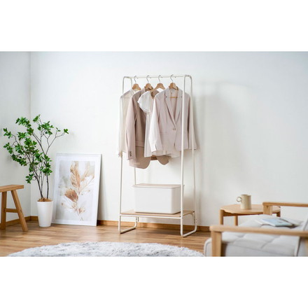 アイリスオーヤマ ハンガーラック スタイルハンガー2WAYタイプ プレミアム ボード1枚付き PI-B1 ホワイト