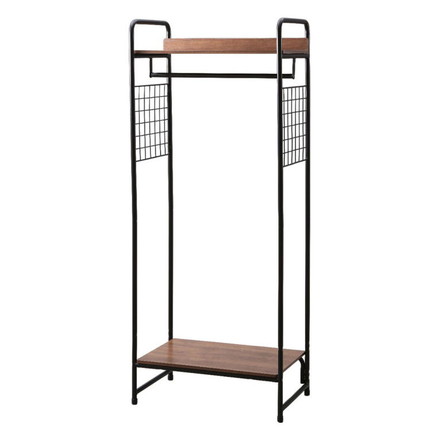 アイリスオーヤマ ハンガーラック スタイルハンガー2WAYタイプ プレミアム メッシュパネル付き PI-B4 ブラック