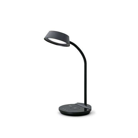 LEDデスクライトQi充電シリーズ 平置きタイプ 調光・調色 LDL-QFDL-B ブラックアイリスオーヤマ
