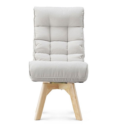 アイリスオーヤマ 回転ファブリックチェア FACN-K アイボリー 回転チェア リクライニングチェア 椅子 イス チェア デスクチェア