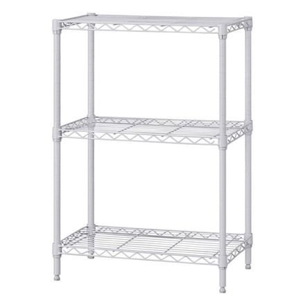 アイリスオーヤマ カラーメタルラック 幅55cm 3段 CMM-55083 ライトグレー スチールラック メタルラック