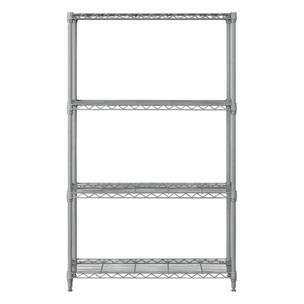 アイリスオーヤマ カラーメタルラック 幅75cm 4段 高さ123cm CMM-75124 ダークグレー