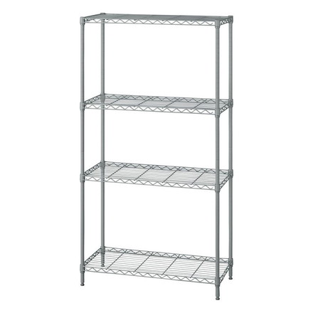 アイリスオーヤマ カラーメタルラック 幅75cm 4段 高さ143cm CMM-75144 ダークグレー