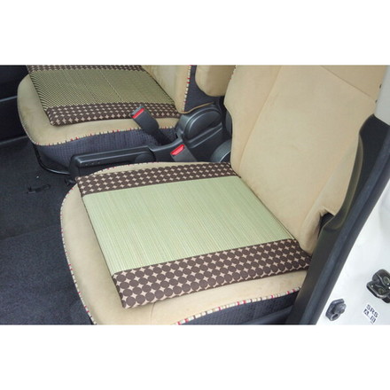 車用クッション カークッション クッション い草クッション 抗菌防臭 消臭 マーブル無染土マチ付シート グリーン