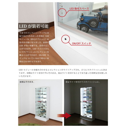コレクションケース コレクションラック ワイド オプション LEDコレクションラック 専用 LEDモジュールセット