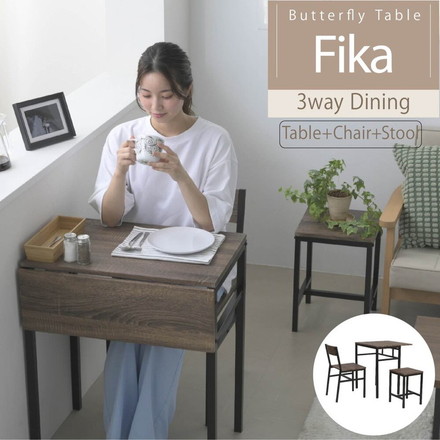 省スペース 折りたたみ式ダイニングテーブル セット 2人 折りたたみ 椅子 付き スツール 幅60 奥行40 高さ70