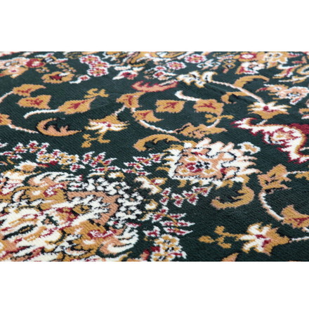 ウィルトン調カーペット 6畳用 240×330cm ペルシャ柄 グリーン カーペット ラグ 絨毯 長方形