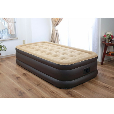 電動エアーベッド ダブル 厚み46cm 電動ポンプ内蔵 極厚 空気ベッド 簡易ベッド 車中泊 お昼寝 来客用 キャンプ