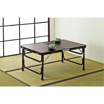 木目調軽量折りたたみテーブル 90cm テーブル 机 つくえ 折りたたみ