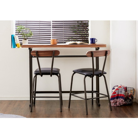 カウンターテーブル 幅120cm テーブル カウンターテーブル バーテーブル 飲食店 リビングテーブル モダン 木目調 ヴィンテージ