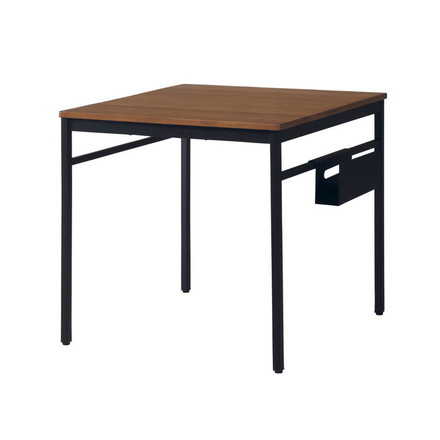 ダイニングテーブル 幅75cm 2人掛け 2人用 天然木 木製 スチール脚 北欧