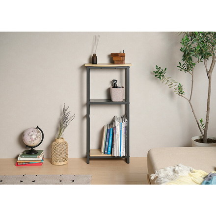 コンソールテーブル 壁面収納 ラック アジャスター付き S字フック付き 玄関ラック 玄関収納 コンソールデスク デスク横 リビング 玄関 ヴァンナ