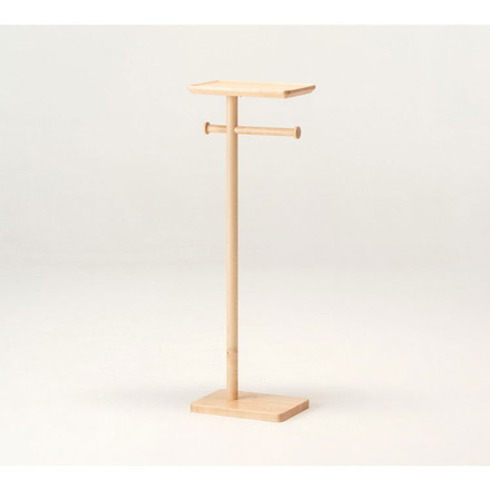 【日本製 タオルラックテーブル メープル材】 浴室 バスルーム タオル掛け タオルハンガー タオルラック ウレタン塗装