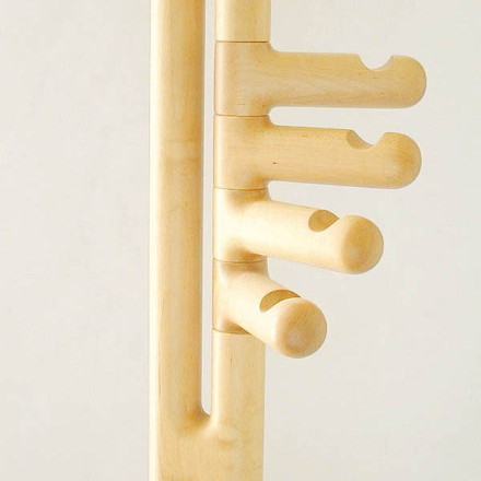 【日本製 コサイン cosine コートスタンド メープル ツインタイプ】 コート 衣類収納 ポールハンガー