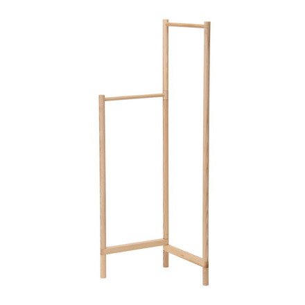 【日本製 コンビラック 北海道産 タモ材】 オイル仕上げコンビ ラック 折りたたみ 洗濯物 物干し コート掛け