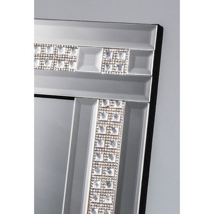 鏡 全身 姿見 全身鏡 ミラー クロシオ スタンディングミラー2ライン ミラー