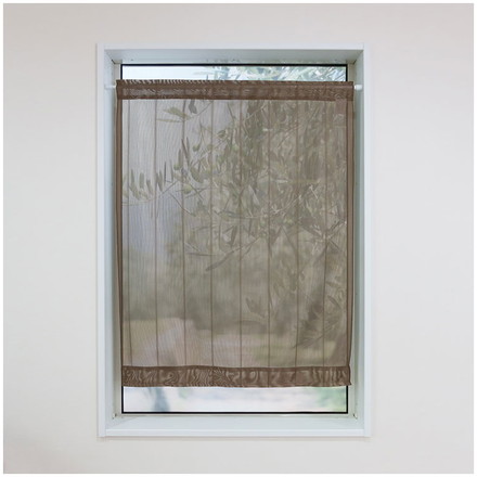 日本製 小窓レースカーテン 約巾70cm×丈120cm 小窓 カフェカーテン 遮熱 断熱 目隠し人気 北欧 シンプル