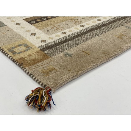 ラグ 190×240cm 冬柄 断熱 ウール コットン 天然素材