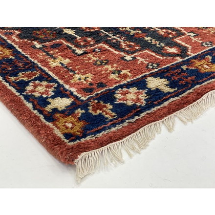 ラグ 190×240cm 柄 トライバル 部族絨毯風 ウール コットン 天然素材