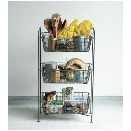 メッシュ3段バスケット ワゴン バスケット 3段 ランドリーラック 洗濯かご 洗濯カゴ 洗濯物入れ 洗濯物カゴ