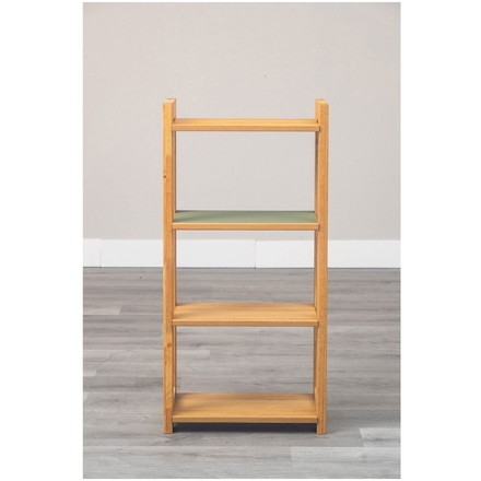 55シェルフ リノ ピスタチオグリーン ラック 書棚 ブックシェルフ 本棚 オープンラック 教科書 収納棚 勉強机