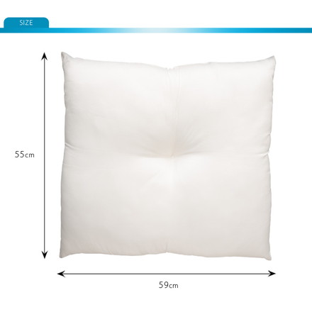 座布団 日本製 55×59 2個組 テイジン製中綿使用 ヌード座布団 洗える 国産 クッション セット