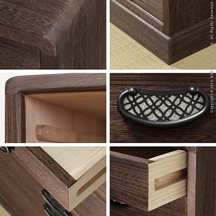 日本製 完成品 焼 桐 幅99 桐たんす 15段 桔梗 ききょう 十段 着物 収納 国産 桐タンス 和室