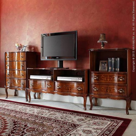 完成品 チェスト イタリア製 四段 猫脚 4段 ヴェローナクラシック 幅58 コンパクト スリム 大容量